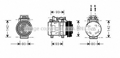 AVA QUALITY COOLING msk083 -  Компрессор, кондиционер